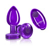 Cheeky Charms - Rechargeable Vibrating Metal Butt Plug With Remote Control -  Medium