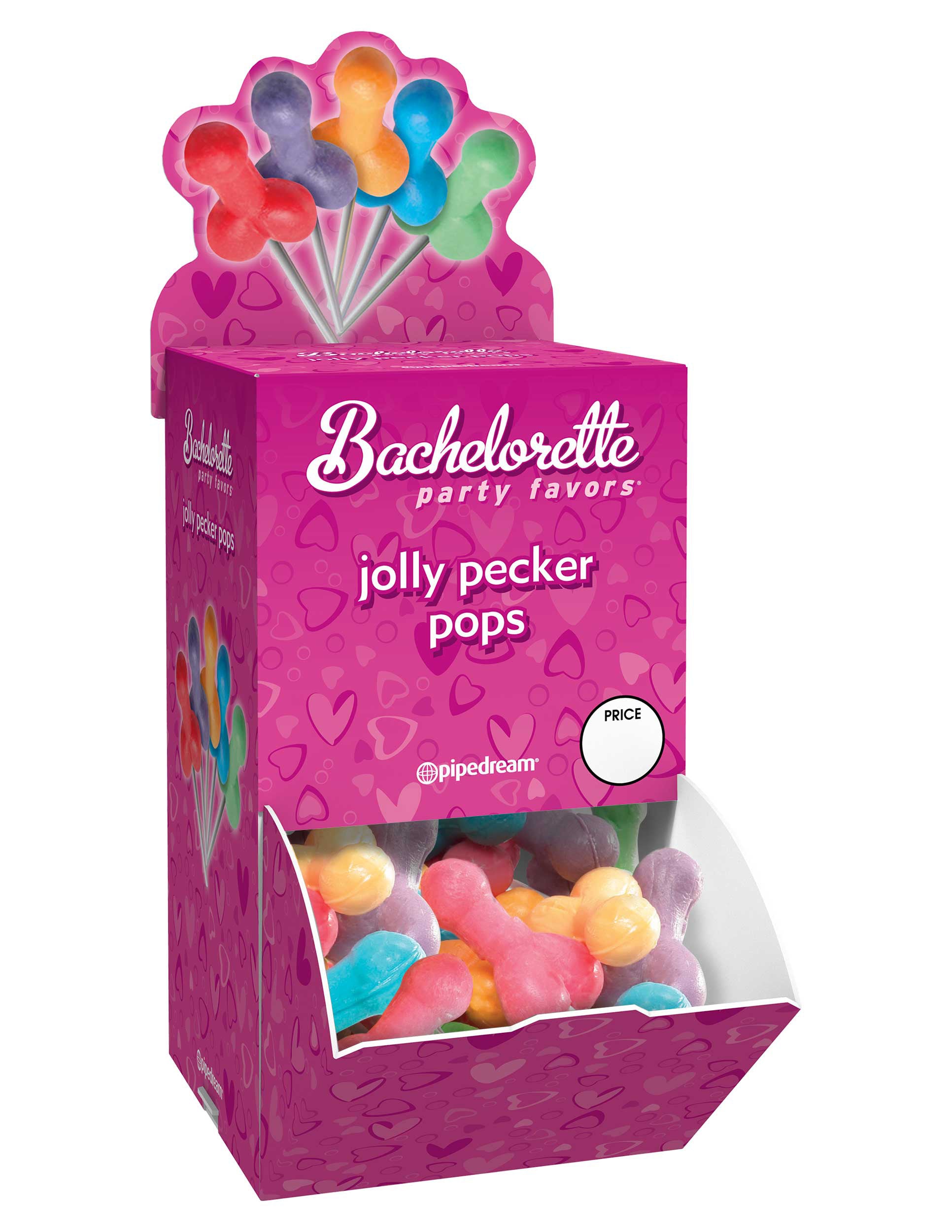 Bachelorette Party Favors - Jolly Pecker Pops - 50 Piece Box