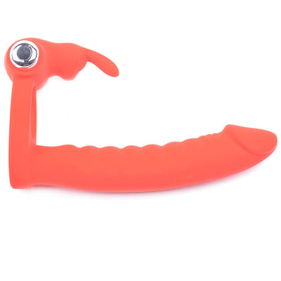 Vibrating Rabbit Cock Ring with Realistic Dildo