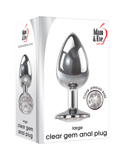 Clear Gem Anal Plug - Large