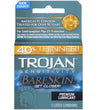 Trojan Sensitivity Bareskin Lubricated  Condoms - 3 Pack TJ95705