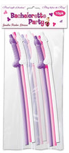 Bachelorette Party Jumbo Flexy Pecker Straws  10 Pack HTP2501