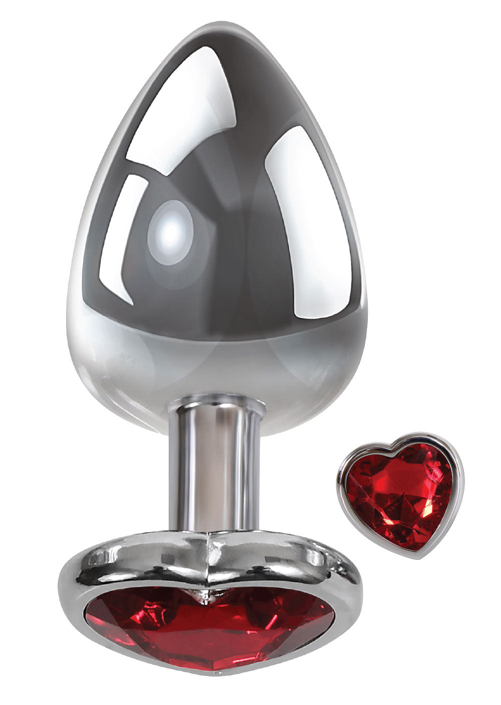 Red Heart Gem Anal Plug