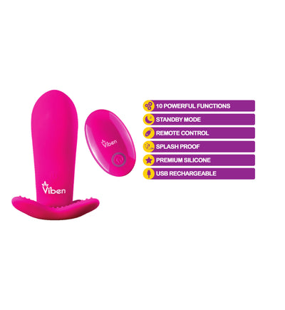 Intrigue - Hot Pink - Remote Control 10-Function Panty Vibe