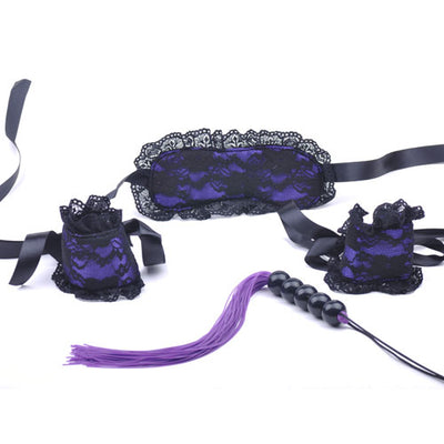 Lace Mask and Wrist Restraint Set