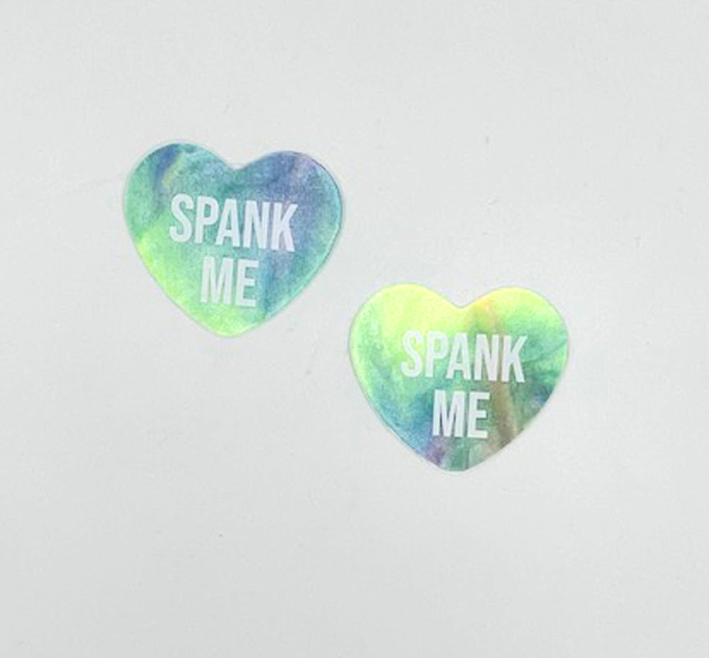 Spank Me Rainbow Sherbert Tie Die Candy Heart  Pasties