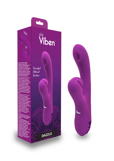 Dazzle - Berry - Rechargeable Thumping and  Suction Rabbit