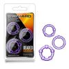 Stay Hard Beaded Cockrings - 3 Pack - Clear BL-00012