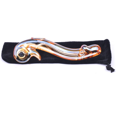 Dragon Golden Glass Vibrator