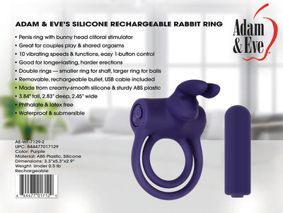 Silicone Rechargeable Rabbit Ring AE-WF-7129-2