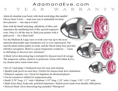 Pink Gem Anal Plug Set AE-WF-8133-2