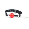 Red Ball Gag with Nipple Clamps