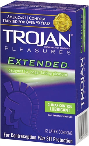 Trojan Her Pleasure Sensations Lubricated  Condoms - 3 Pack