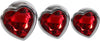 Three Hearts Gem Anal Plug Set