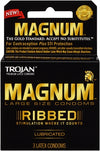 Trojan Magnum Ribbed - 3 Pack TJ64208