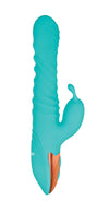 Heat Me Up Warming Rabbit Thruster - Aqua