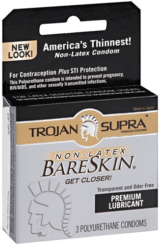 Trojan Supra Bareskin Non-Latex - 6 Pack