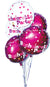 Bachelorette Party Foil Balloons 9 Pack Assorted  Colors HTP2512