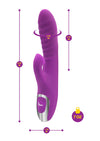 Frenzy - Rabbit Vibe With Clitoral Suction - Berry