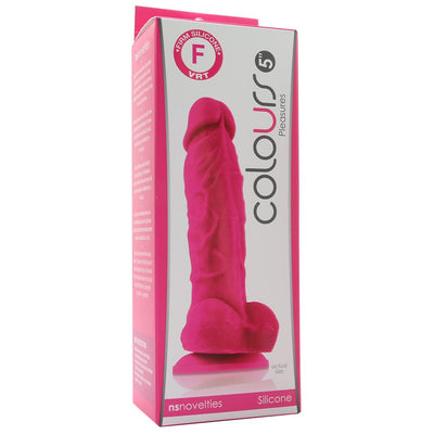 Small Silicone Colours Dildo in Pink